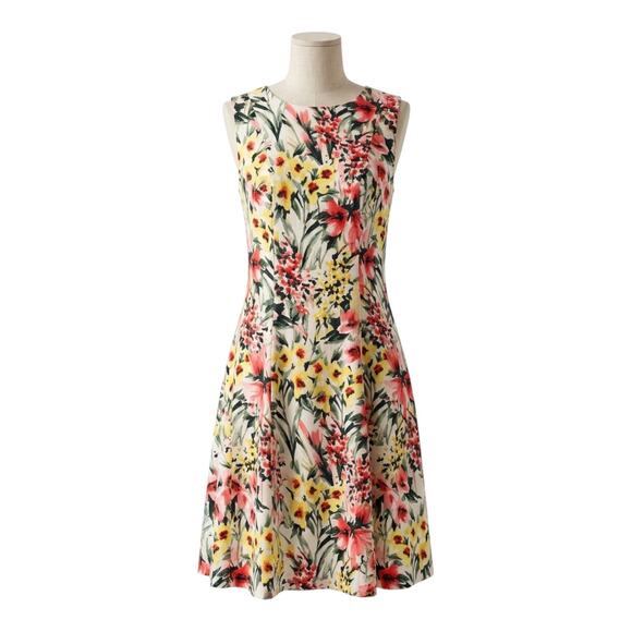 Tommy Hilfiger Dresses & Skirts - Tommy Hilfiger Vibrant Floral Print Sleeveless A-Line Dress Size 12